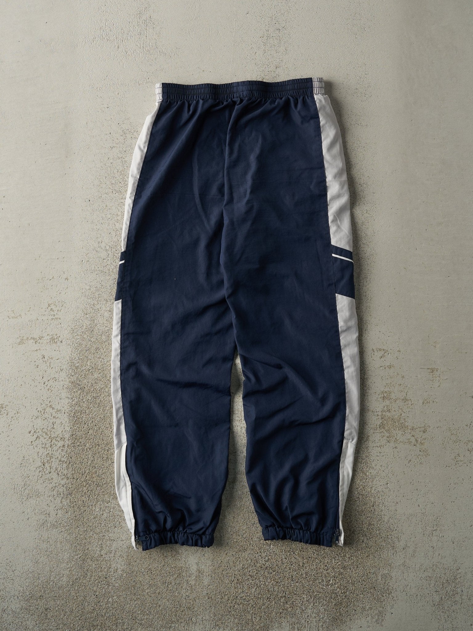 Vintage Y2K Navy Blue & Grey Nike Track Pants (26x26) - Image 2