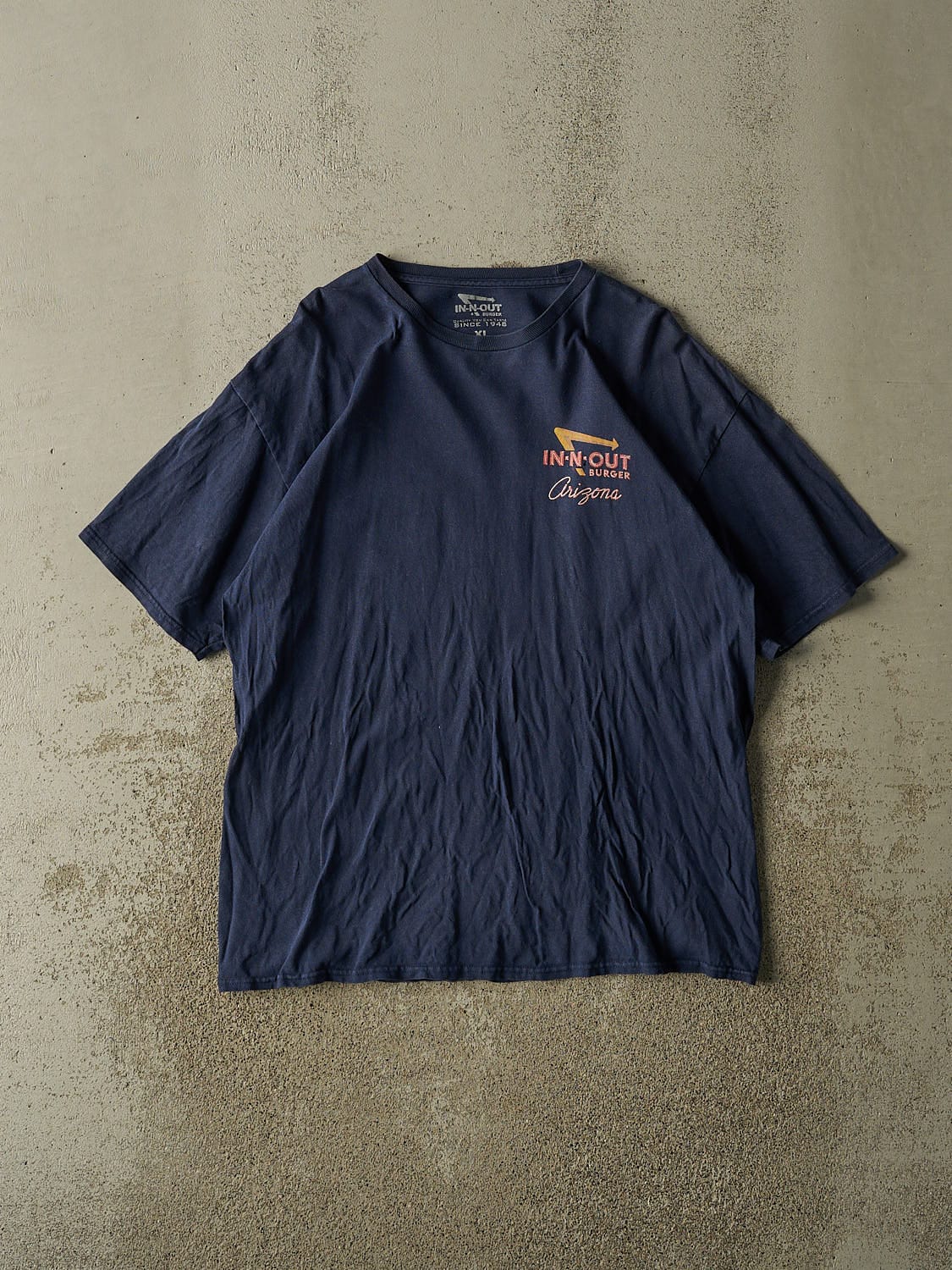 Vintage Y2K Navy Blue In 'N' Out Burger Arizona Tee (L/XL)