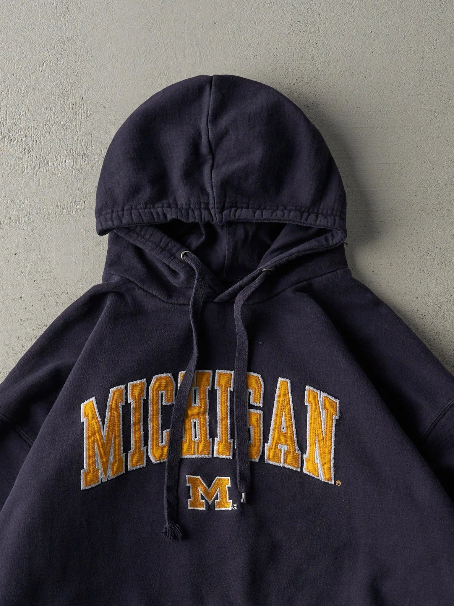 Vintage Y2K Navy Blue Michigan State Hoodie (XL) - Image 2