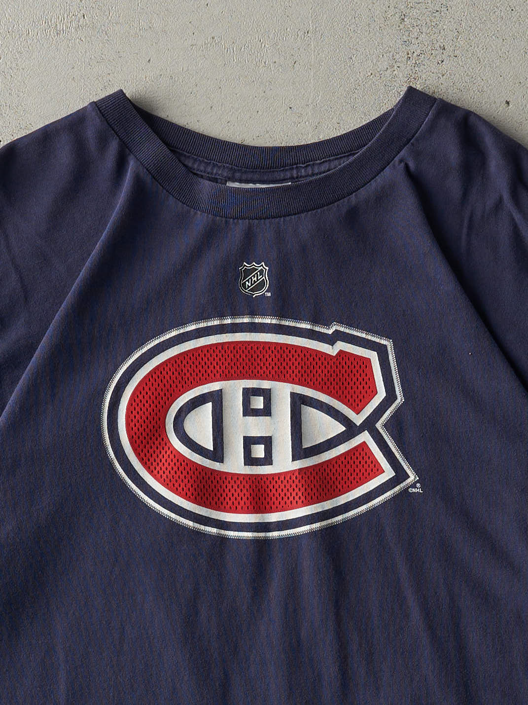 Vintage Y2K Navy Blue Montreal Canadiens #31 Carey Price Player Tee (L) - Image 3