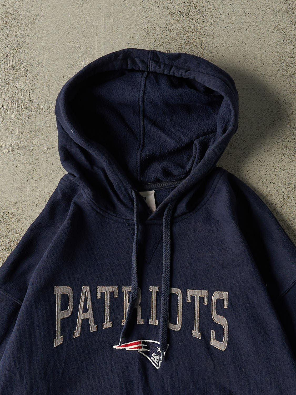 Vintage Y2K Navy Blue New England Patriots Hoodie (XL/XXL) - Image 2