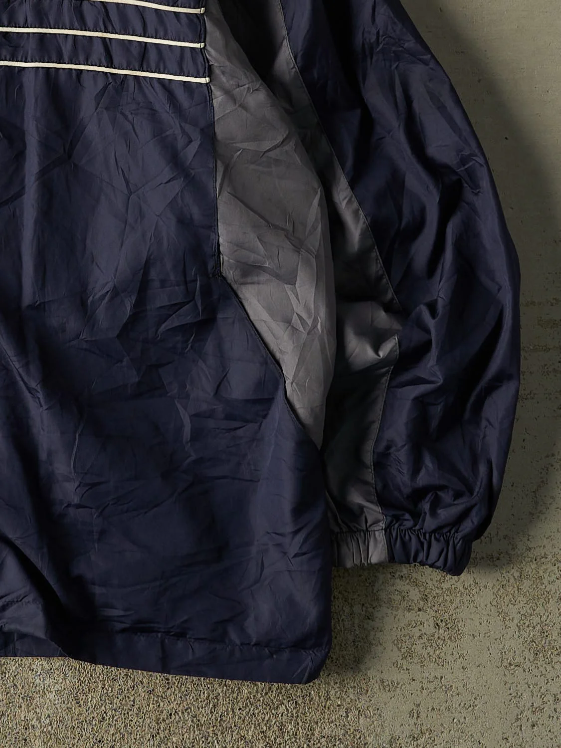 Vintage Y2K Navy Blue New England Patriots Track Jacket (XXL) - Image 4
