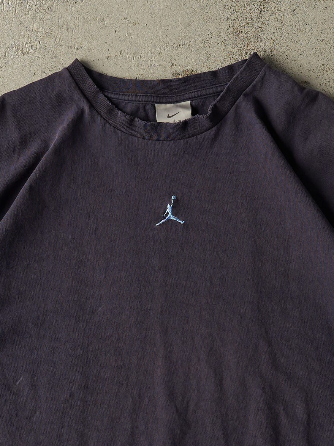 Vintage Y2K Navy Blue Nike Air Jordan Tee (XL/XXL) - Image 2