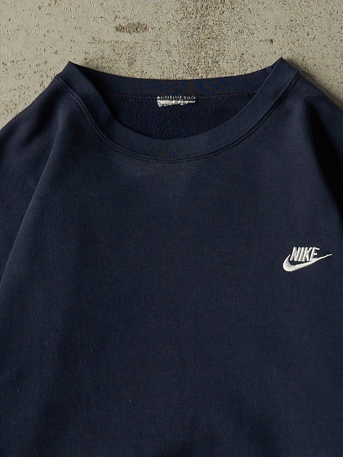 Vintage Y2K Navy Blue Nike Crewneck (S) - Image 2