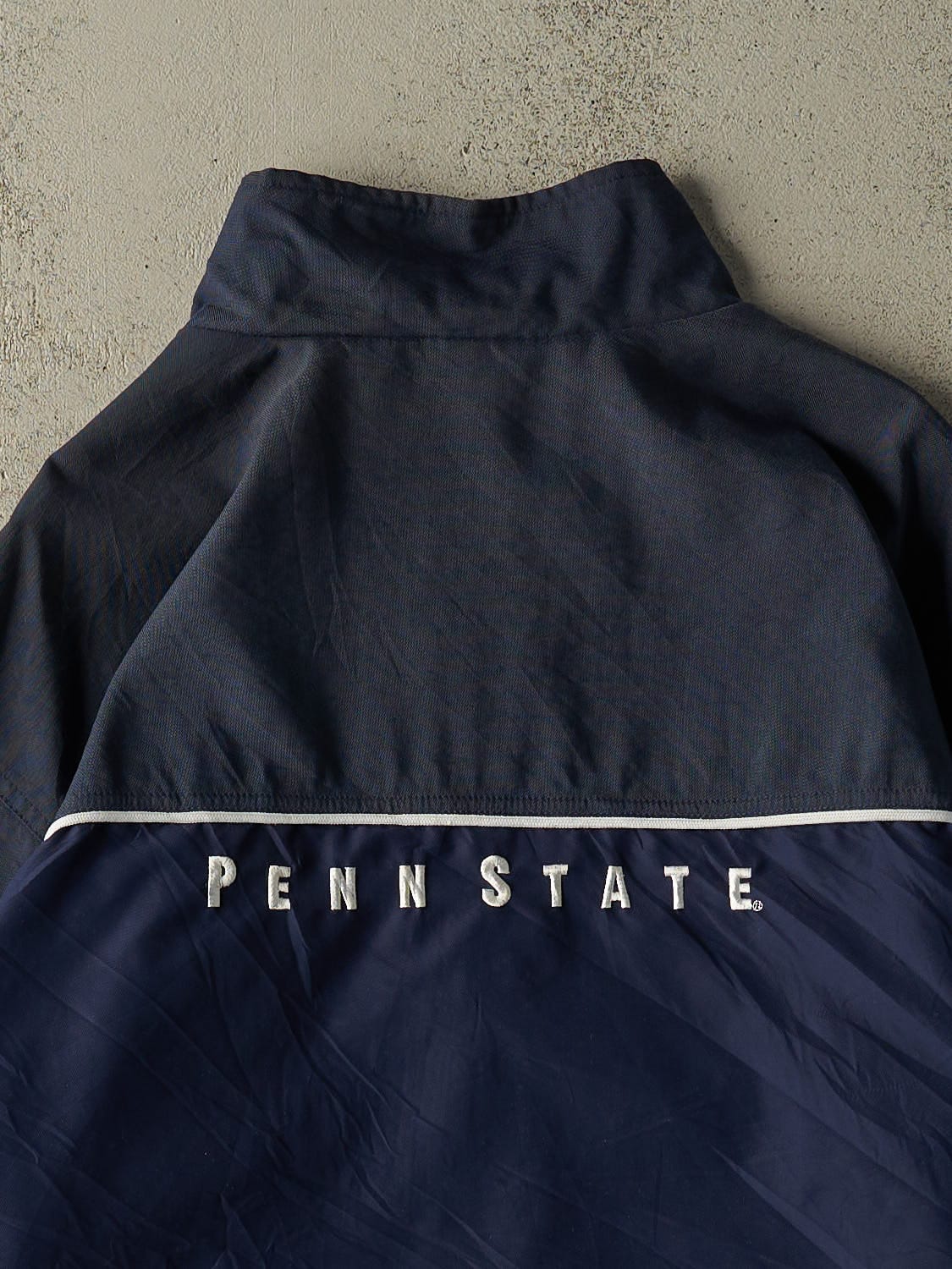Vintage Y2K Navy Blue Nike Penn State University Windbreaker Jacket (XXL) - Image 4