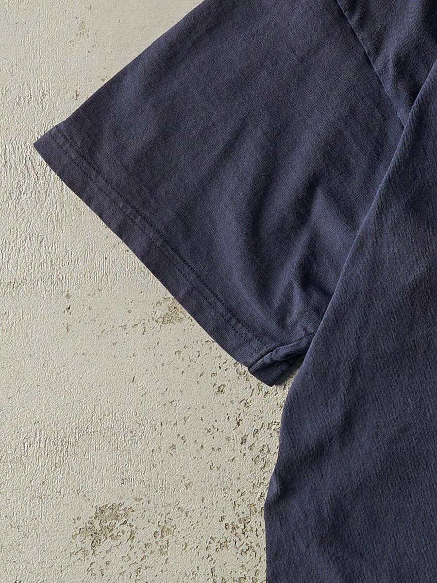 Vintage Y2K Navy Blue Nike Swoosh Embroidered Tee (XL/XXL) - Image 3