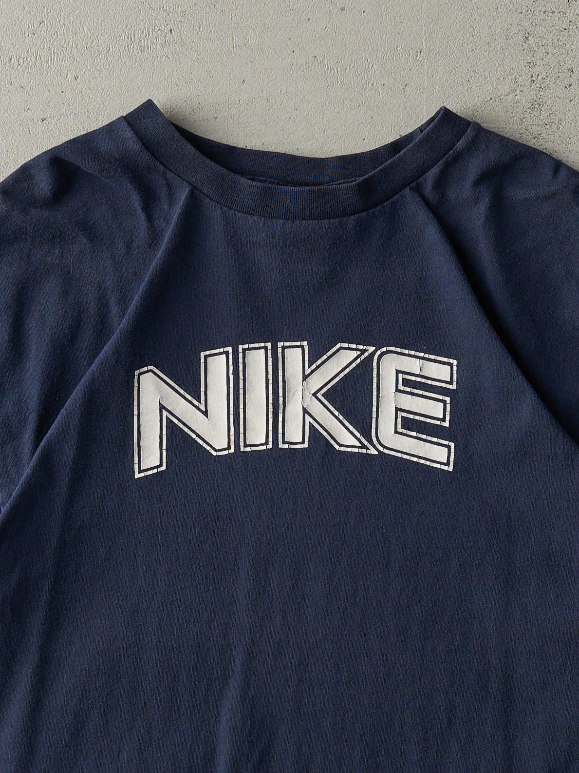 Vintage Y2K Navy Blue Nike Tee (S/M) - Image 3