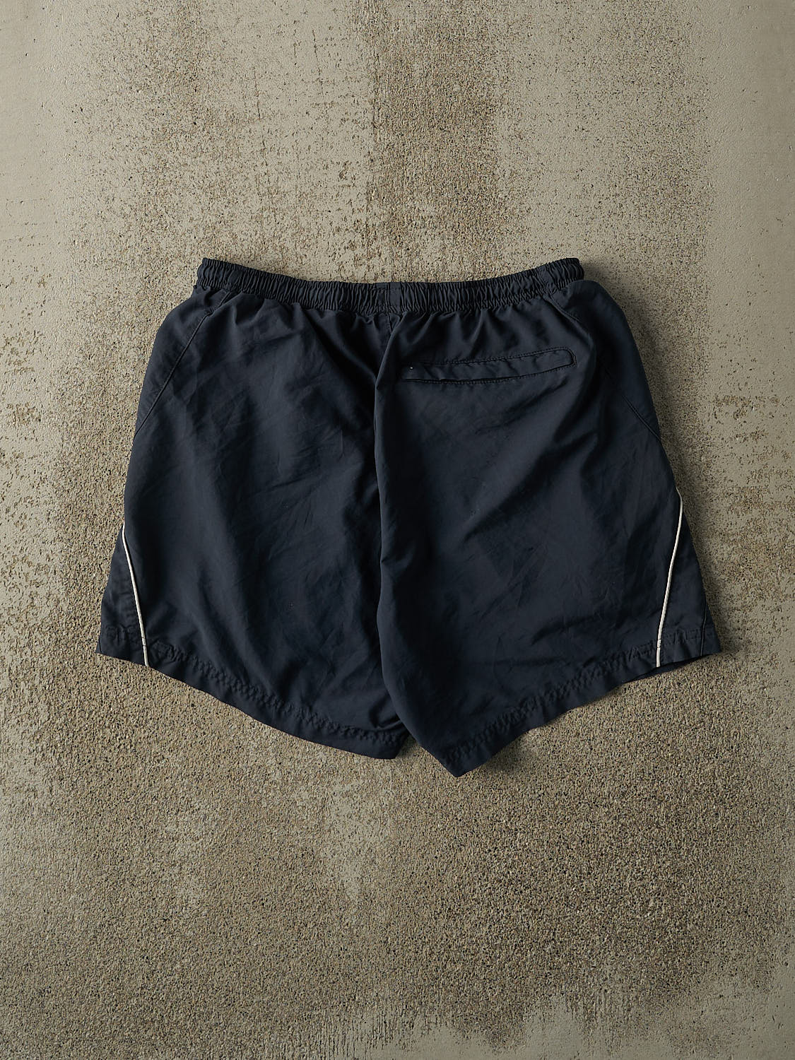 Vintage Y2K Navy Blue Nike Track Shorts (28x6.5) - Image 2