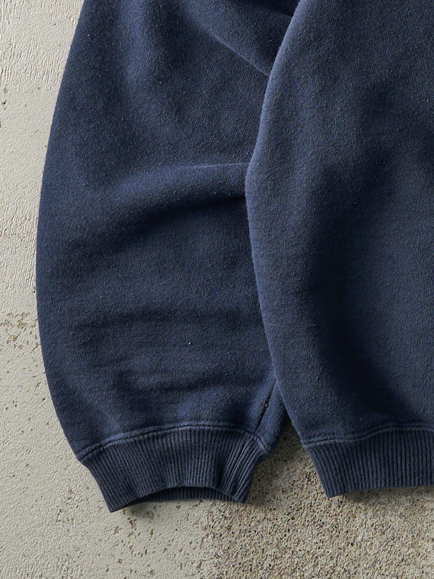 Vintage Y2K Navy Blue Non-Fiction Blank Crewneck (M/L) - Image 3