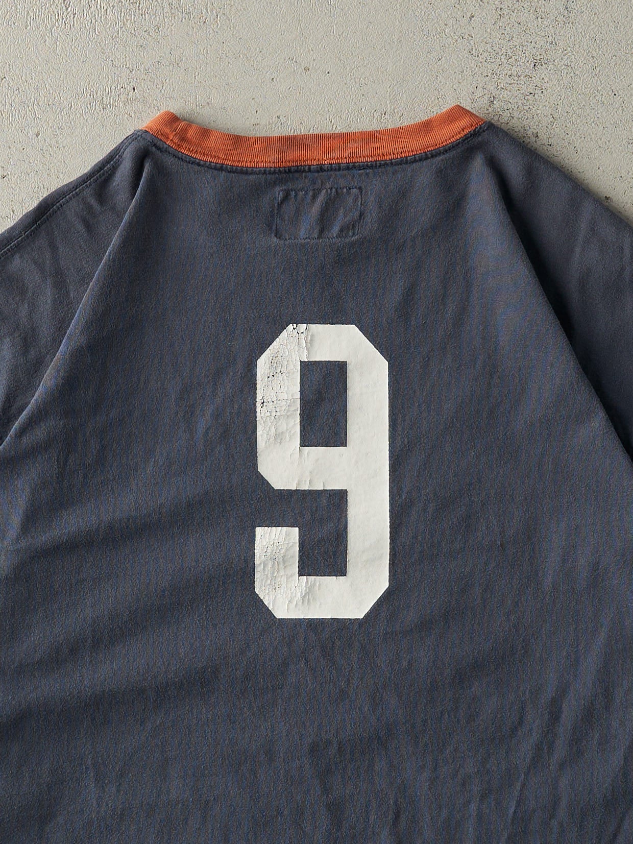Vintage Y2K Navy Blue & Orange American Eagle Tee (XXL/XXXL) - Image 4