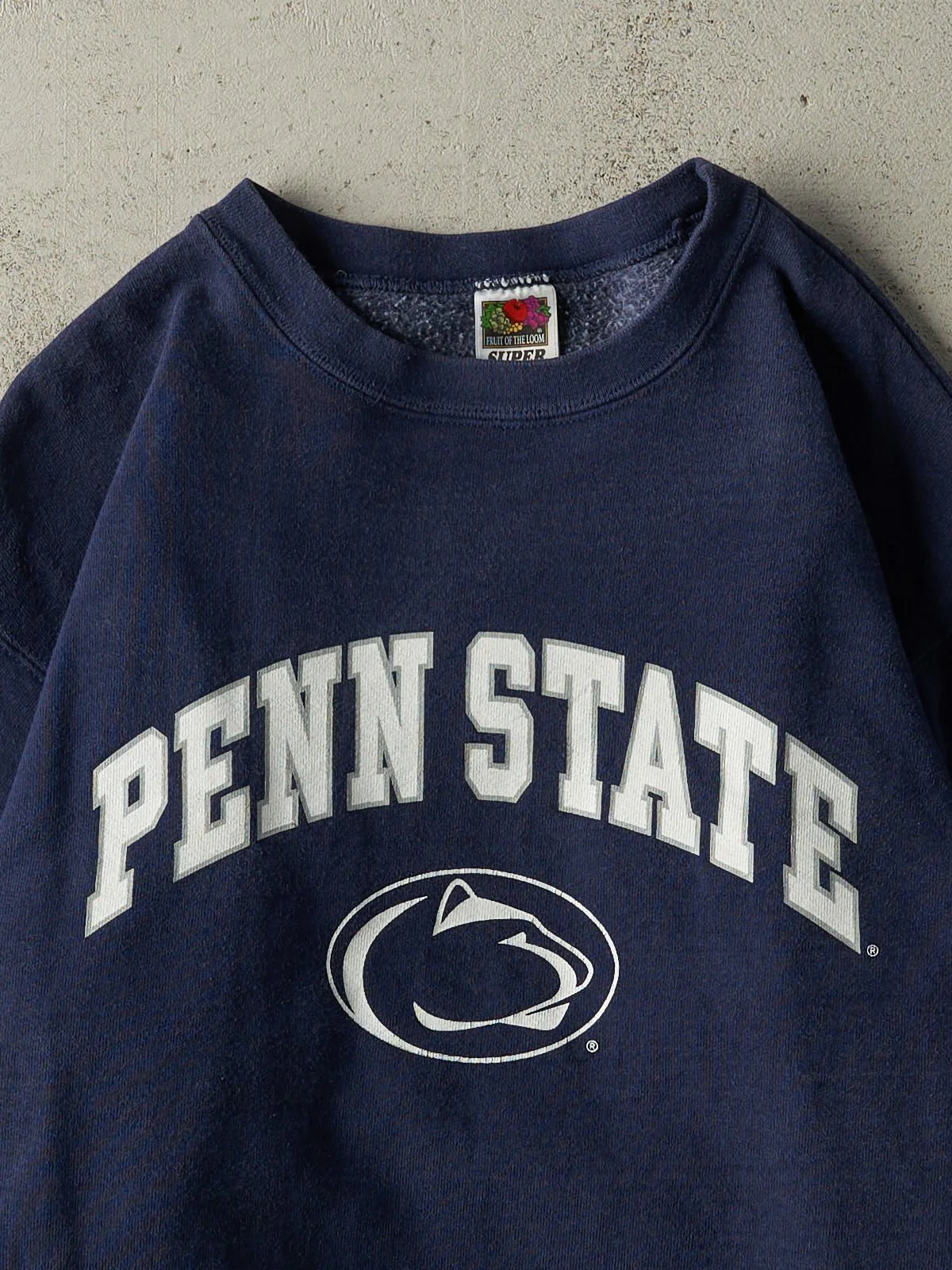 Vintage Y2K Navy Blue Penn State University Crewneck (M) - Image 2