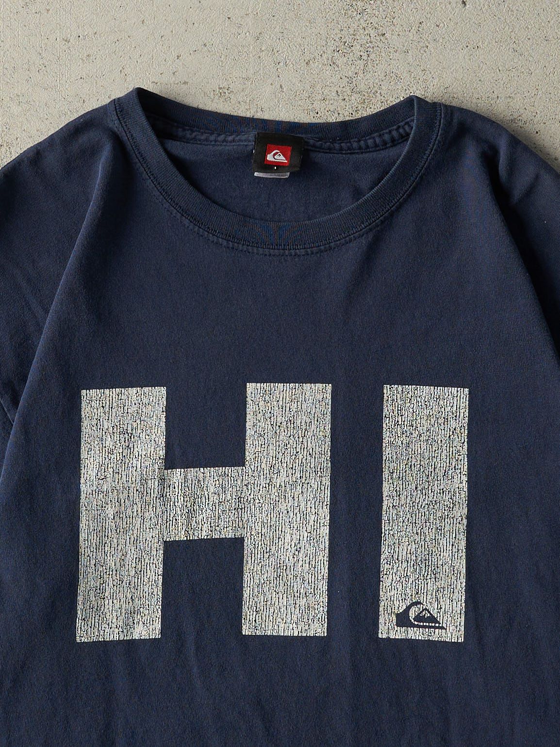 Vintage Y2K Navy Blue Quiksilver Hawaii Tee (M) - Image 2