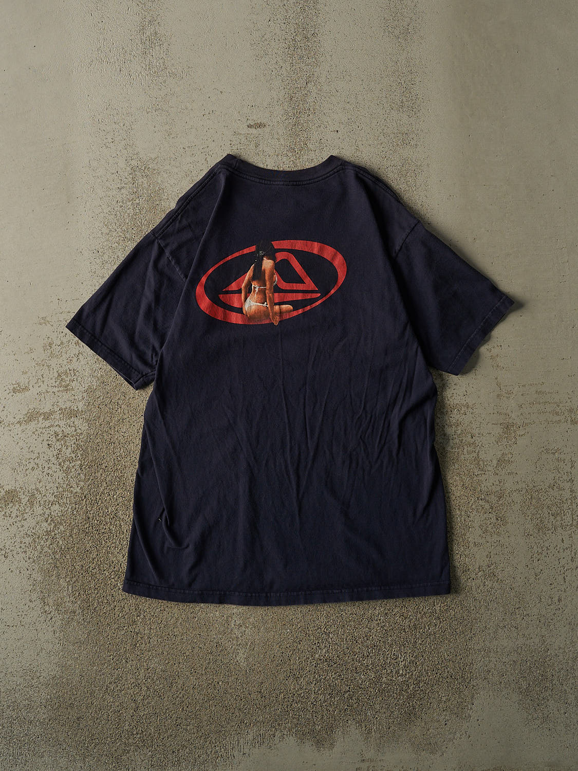 Vintage Y2K Navy Blue Reef Surf Tee (L/XL) - Image 2