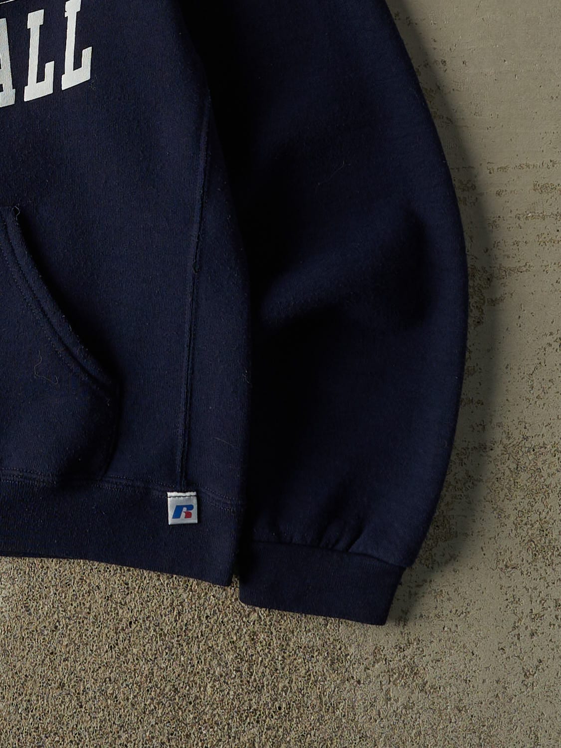Vintage Y2K Navy Blue Russell Athletic Grizzlies Basketball Hoodie (XS) - Image 4