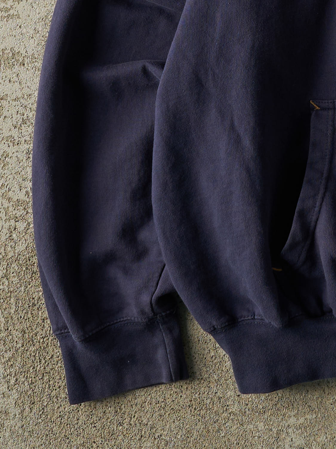Vintage Y2K Navy Blue St Louis Rams Embroidered Zip Up Hoodie (XL/XXL) - Image 3