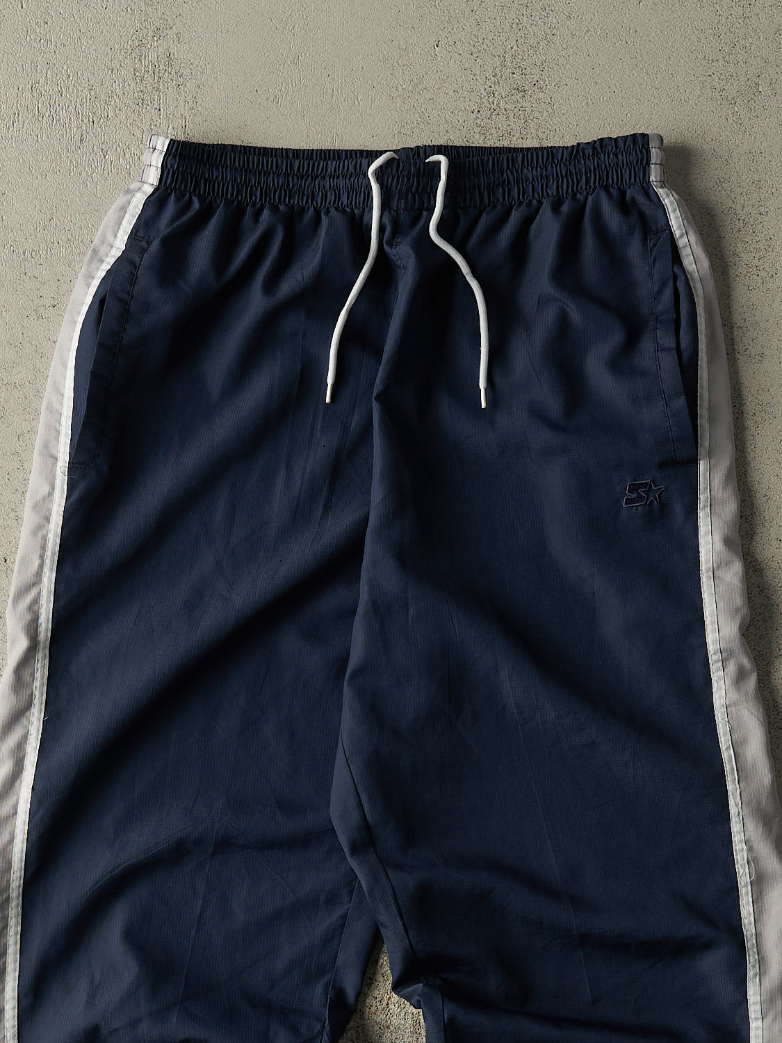 Vintage Y2K Navy Blue Starter Track Pants (30x30.5) - Image 3