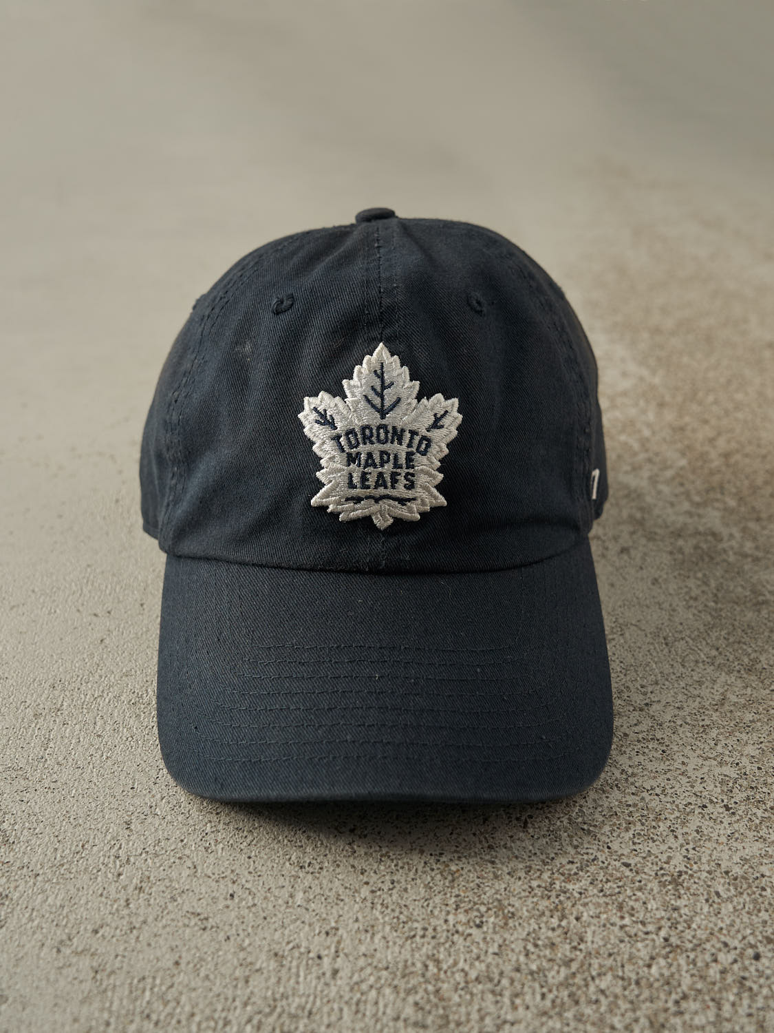 Vintage Y2K Navy Blue Toronto Maple Leafs Embroidered Strapback