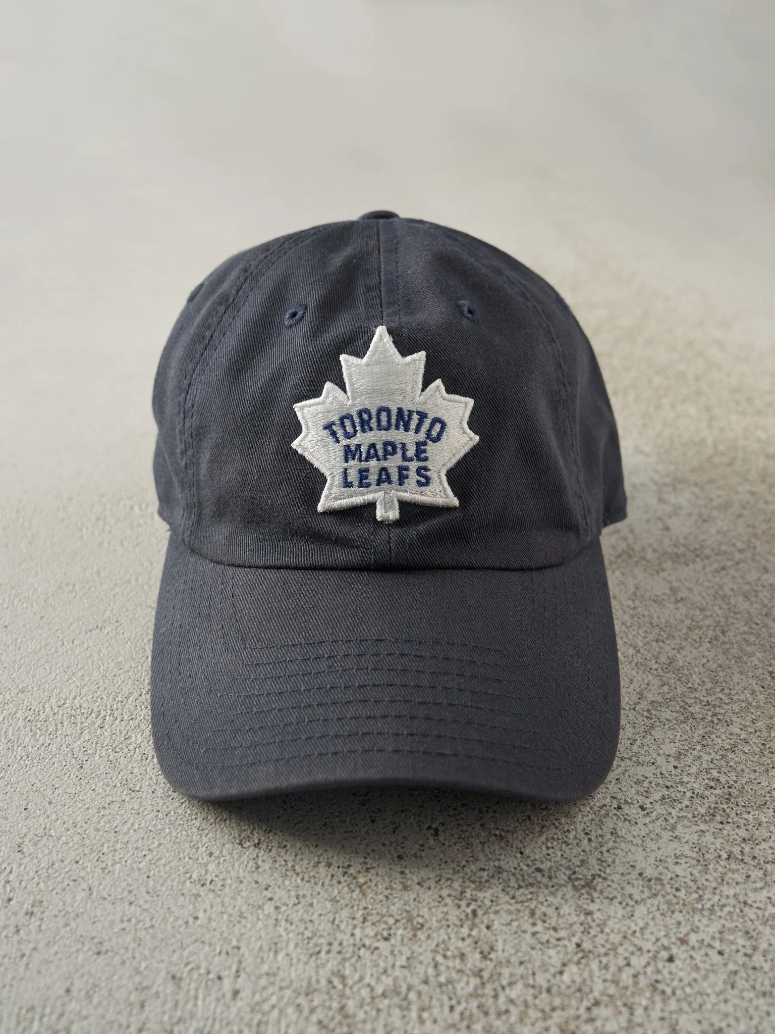 Vintage Y2K Navy Blue Toronto Maple Leafs Strapback Hat