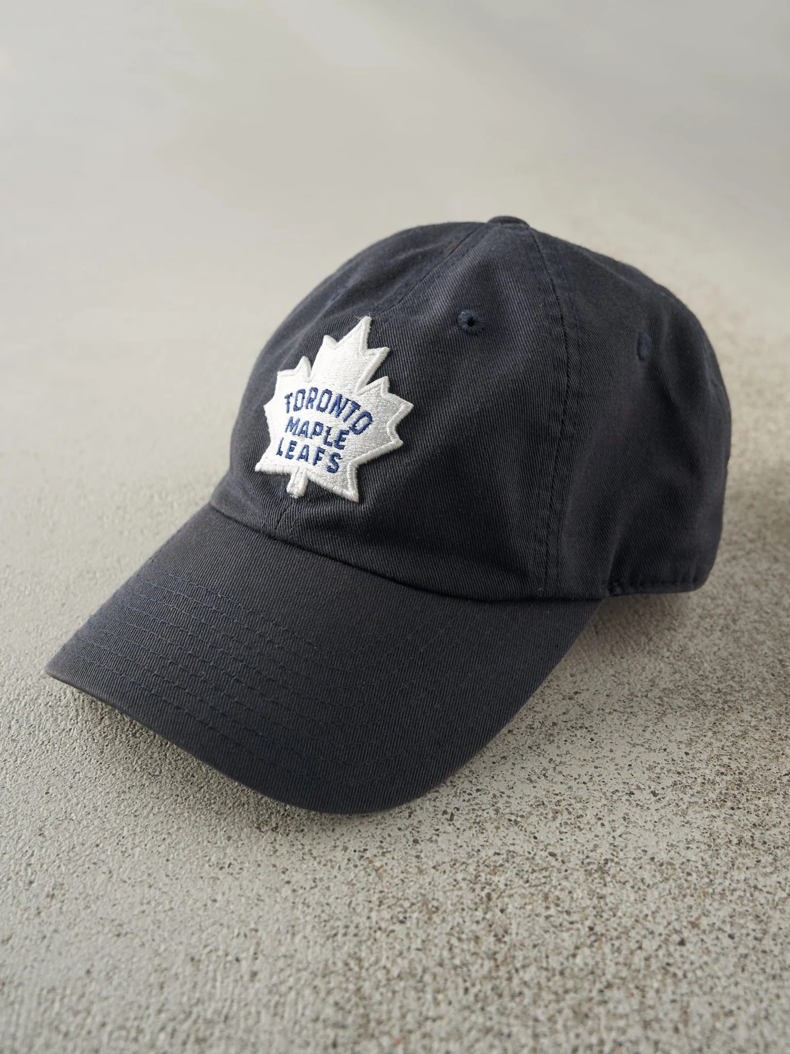 Vintage Y2K Navy Blue Toronto Maple Leafs Strapback Hat - Image 2
