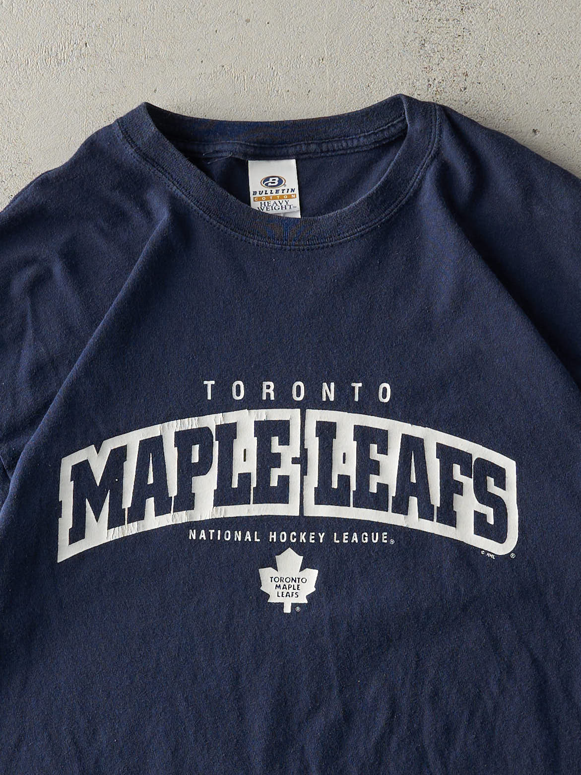 Vintage Y2K Navy Blue Toronto Maple Leafs Tee (M/L) - Image 2