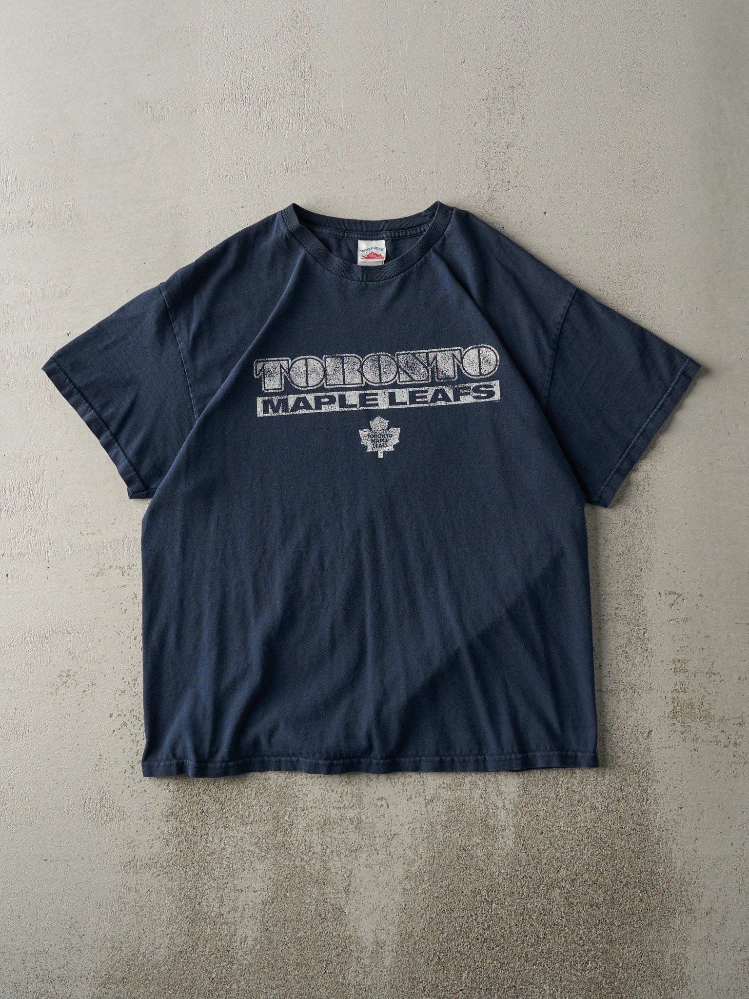Vintage Y2K Navy Blue Toronto Maple Leafs Tee (M)