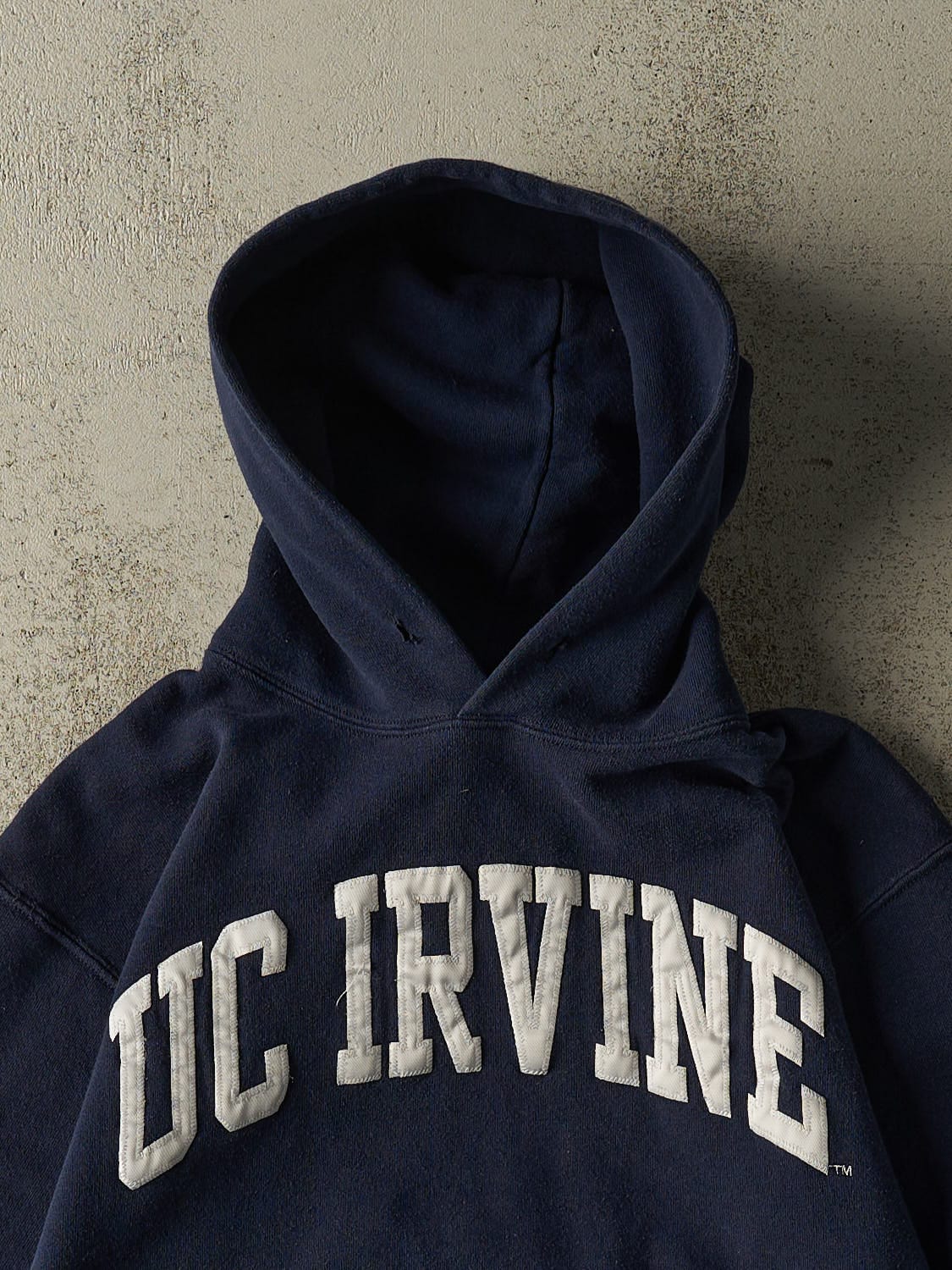 Vintage Y2K Navy Blue UC Irvine Embroidered Hoodie (XS) - Image 2