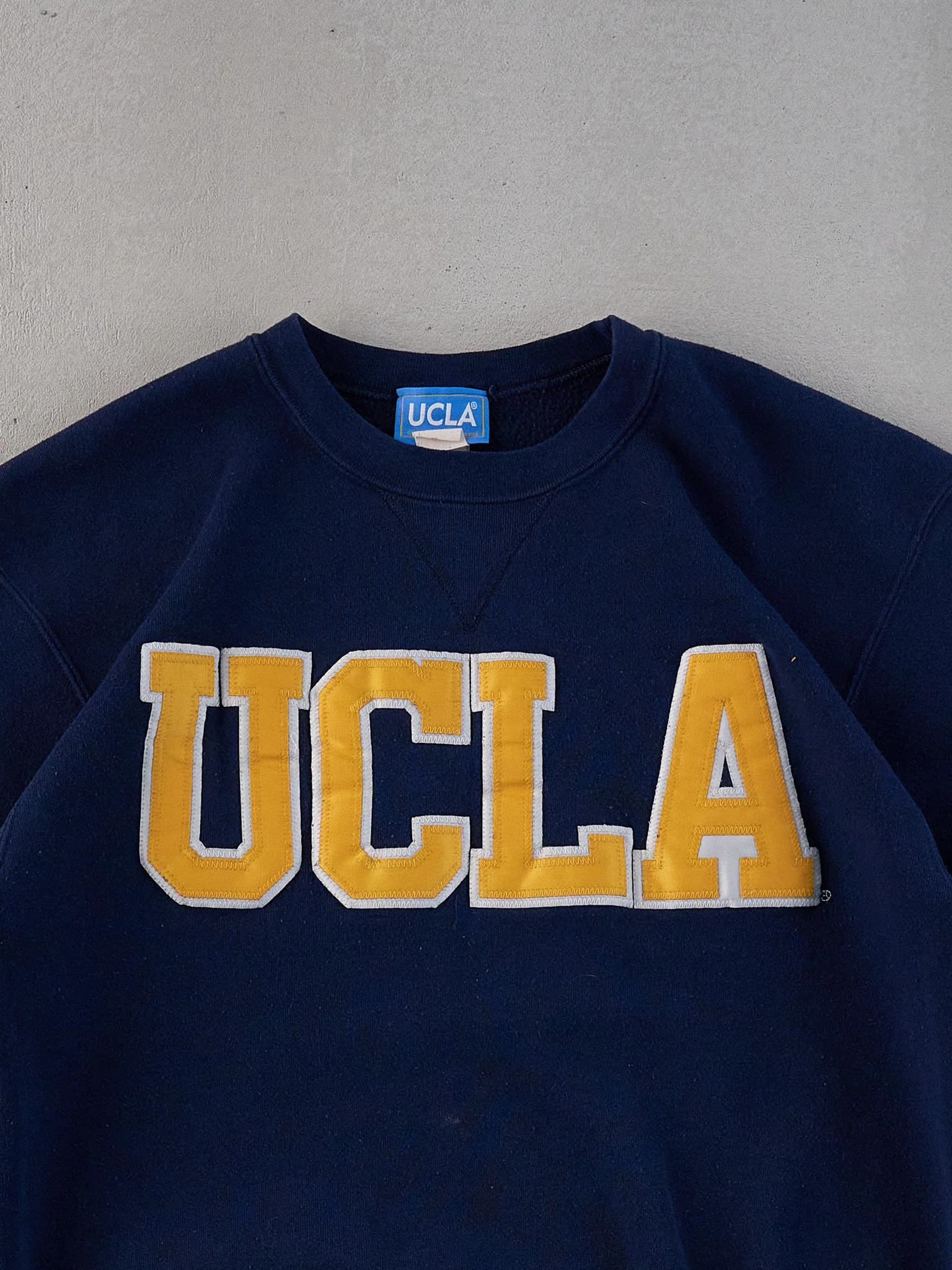Vintage Y2k Navy Blue UCLA Crewneck (M) - Image 2
