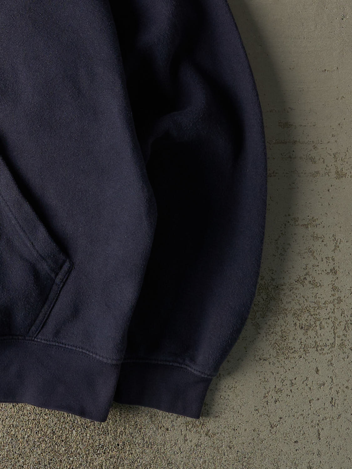 Vintage Y2K Navy Blue University of Michigan Embroidered Hoodie (XL/XXL) - Image 4