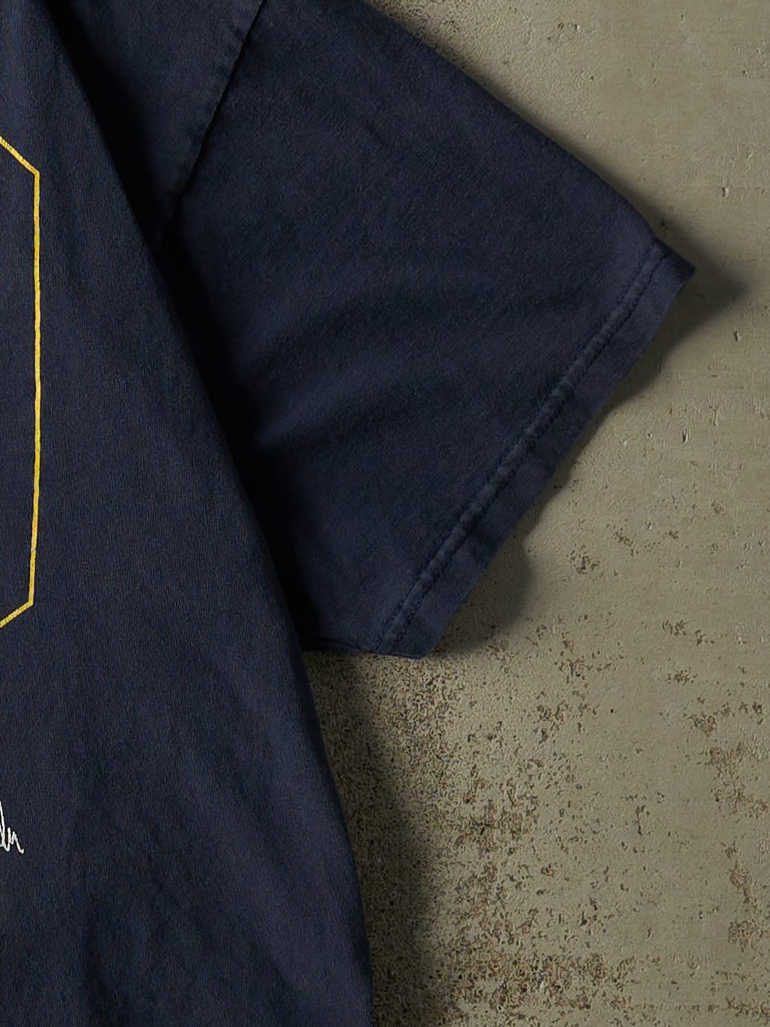 Vintage Y2K Navy Blue University of Michigan "Bo Schembechler" Tee (L/XL) - Image 4