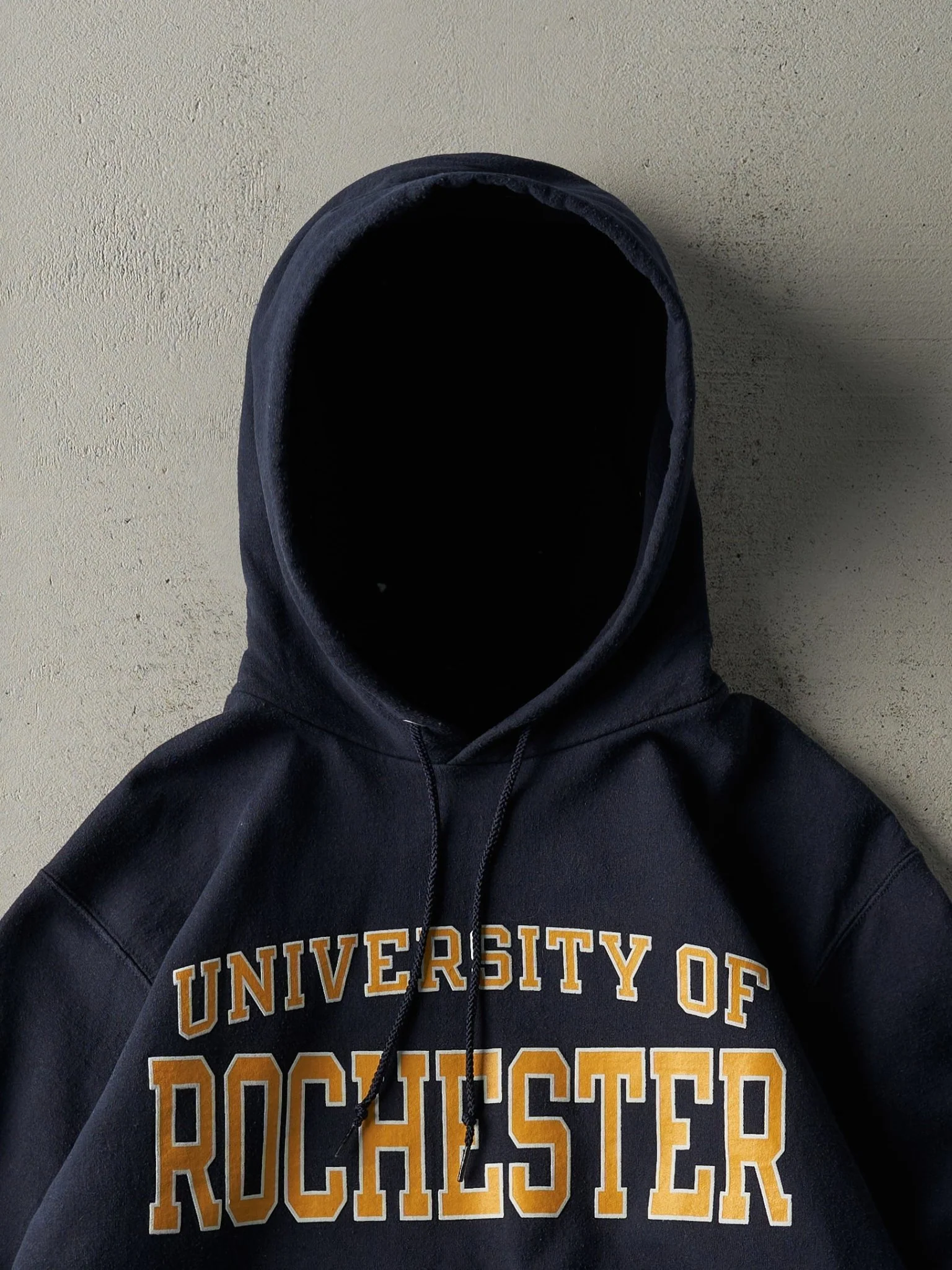 Vintage Y2K Navy Blue University of Rochester Hoodie (M) - Image 3