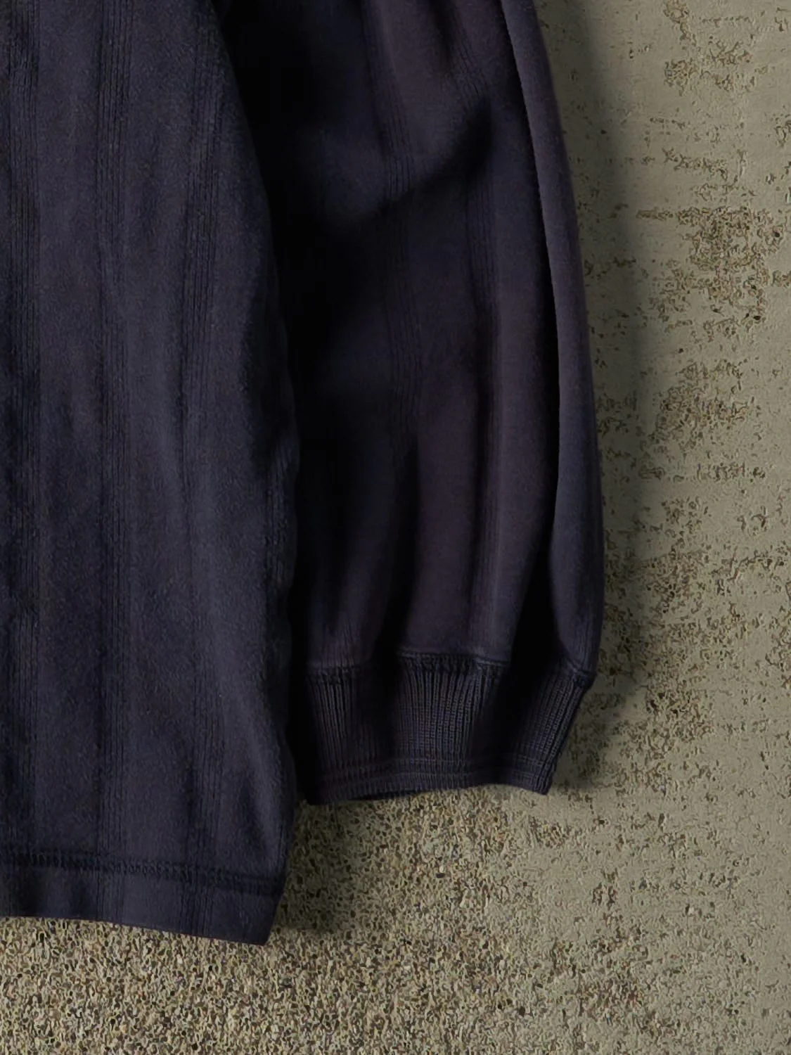 Vintage Y2K Navy Blue Wind River Quarter Button Long Sleeve (M/L) - Image 4