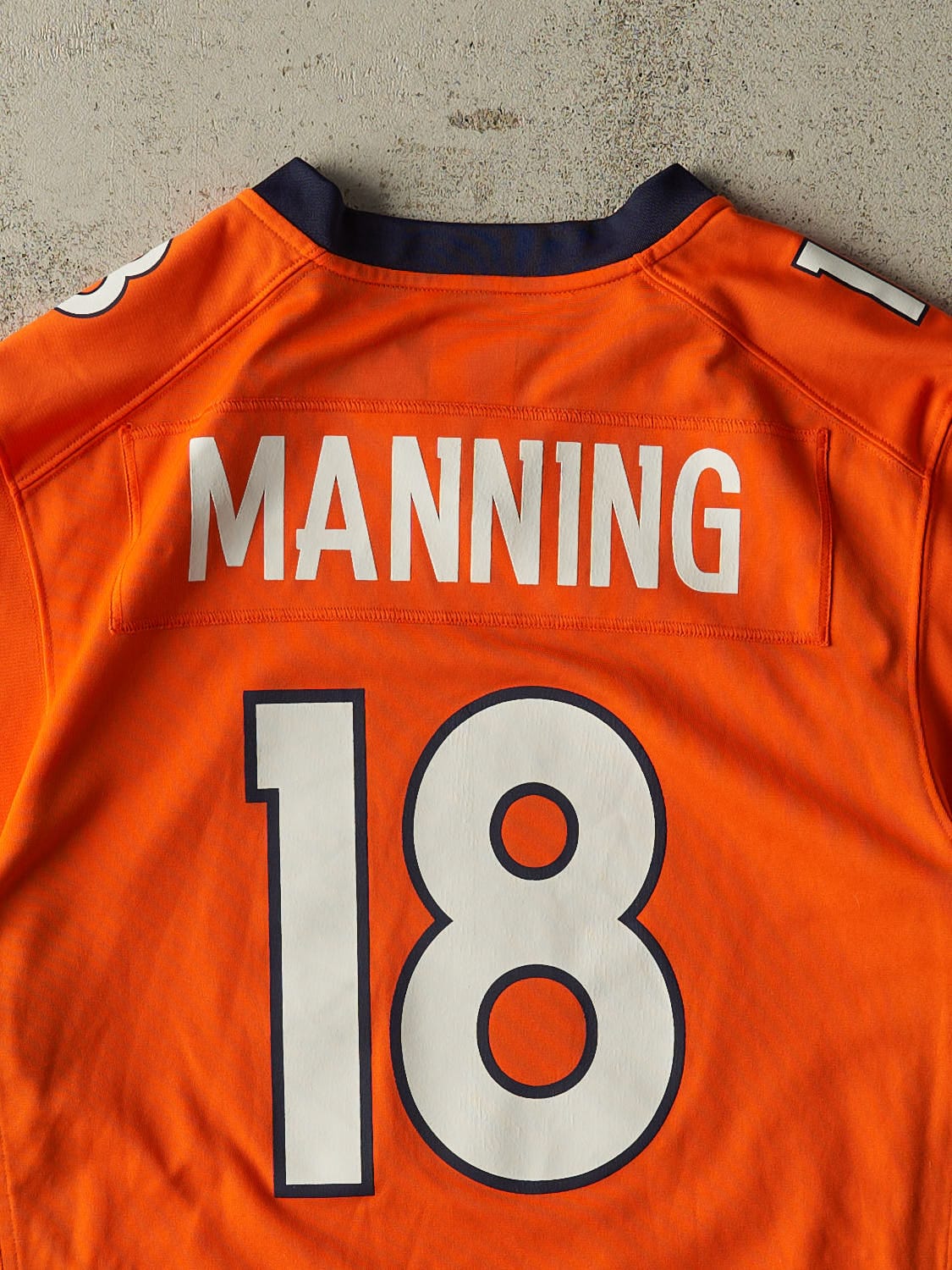 Vintage Y2K Orange Denver Broncos #18 Peyton Manning Jersey (S/M) - Image 4