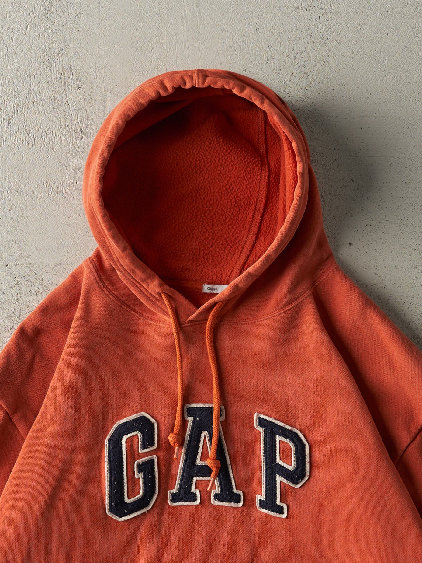 Vintage Y2K Orange Gap Boxy Hoodie (L/XL) - Image 2