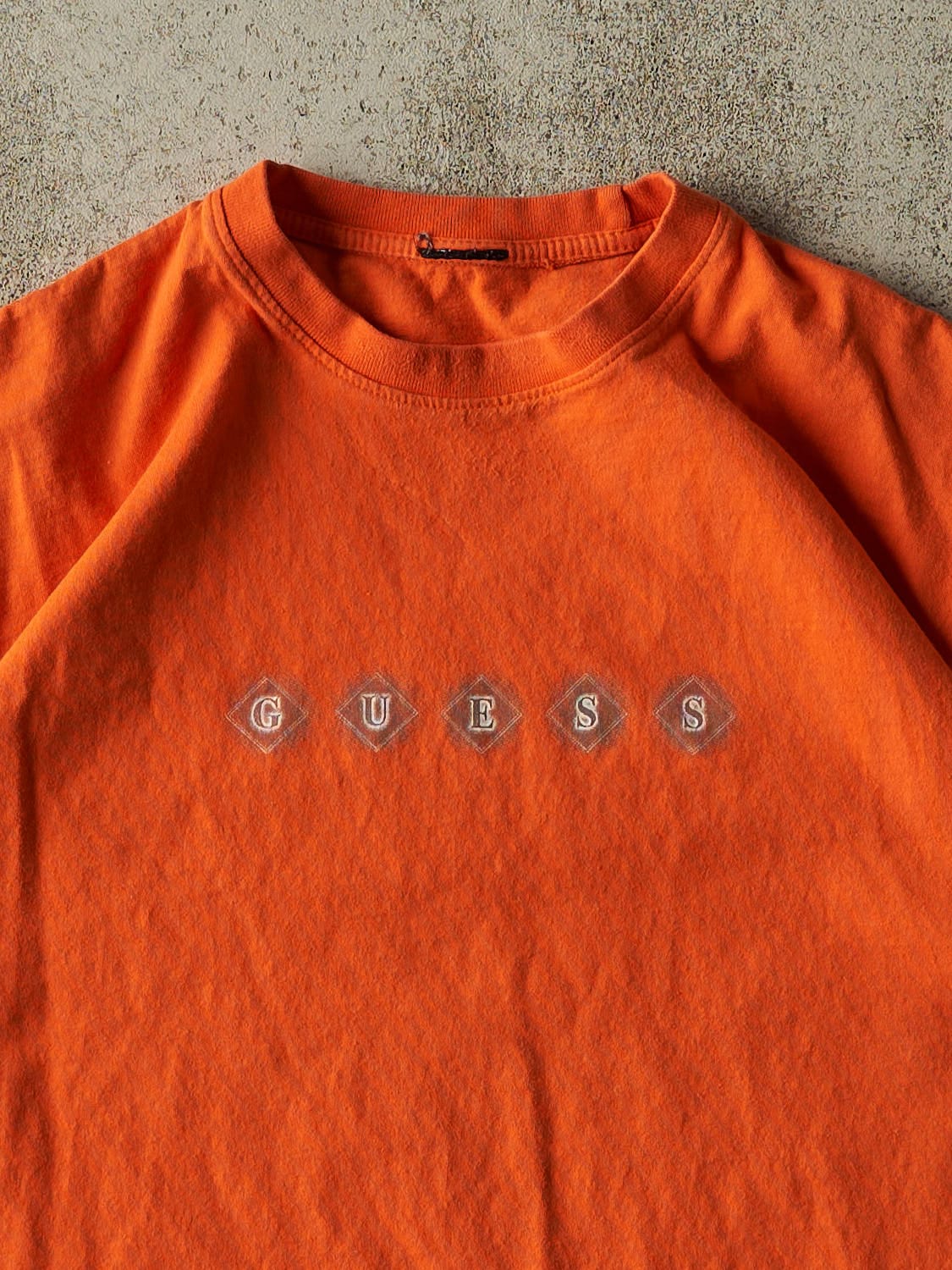 Vintage Y2K Orange Guess Tee (M) - Image 2