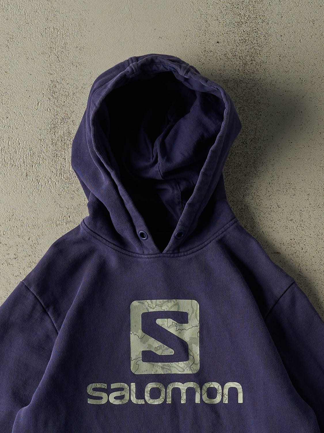 Vintage Y2K Purple Salomon Hoodie (XS/S) - Image 2