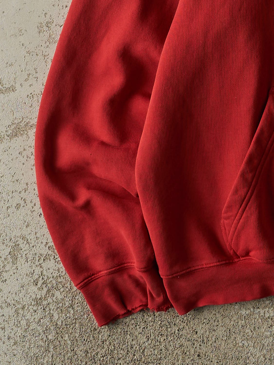 Vintage Y2K Red Adidas Embroidered Hoodie (M) - Image 3