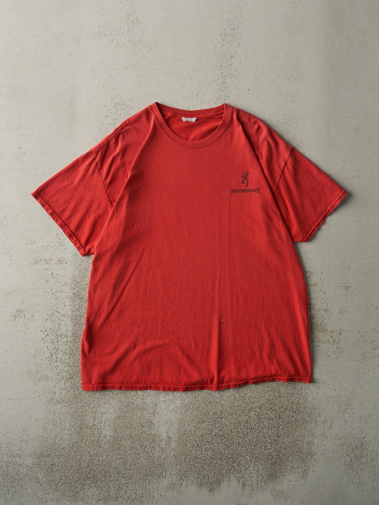 Vintage Y2K Red Browning Logo Tee (L) - Image 2