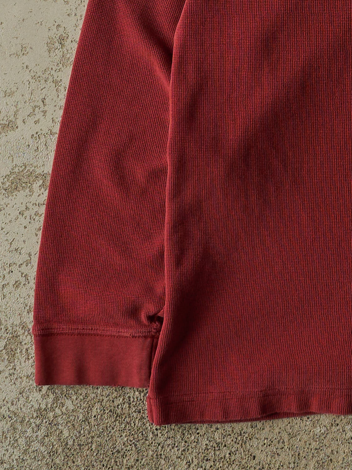 Vintage Y2K Red Carhartt Thermal Long Sleeve (L/XL) - Image 3