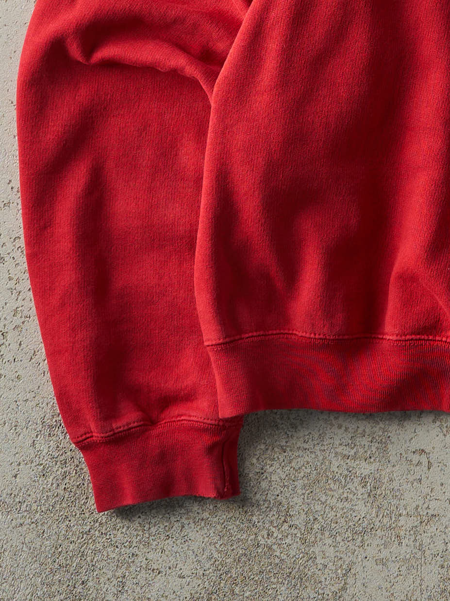 Vintage Y2K Red Chaps Ralph Lauren Embroidered Boxy Crewneck (M) - Image 3