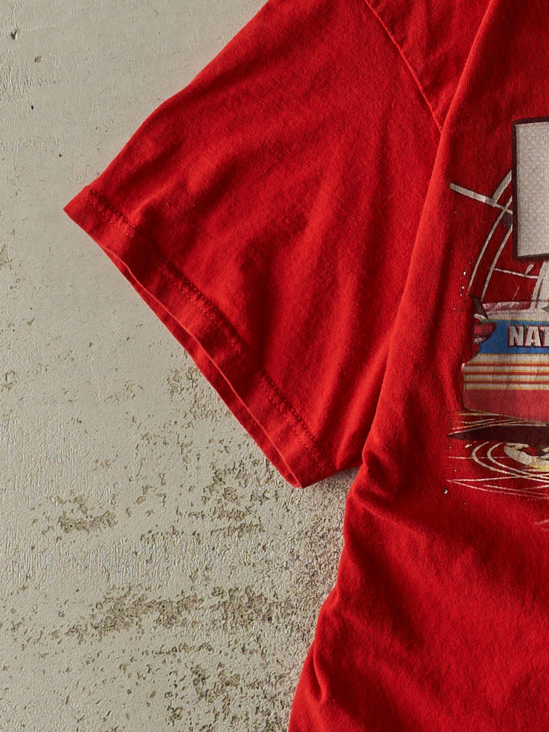 Vintage Y2K Red Dale Earnhardt Jr Nascar Tee (M/L) - Image 3