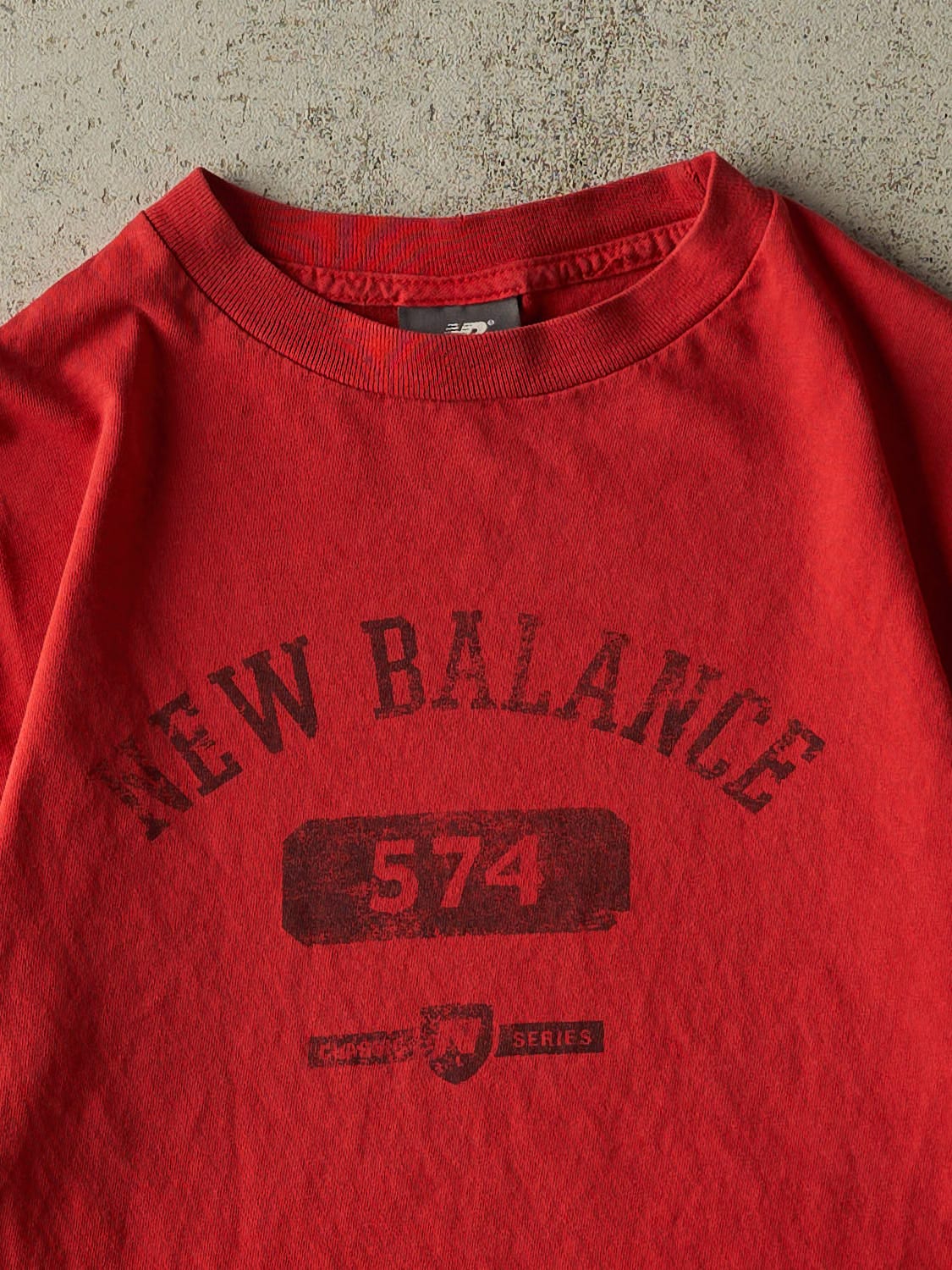 Vintage Y2K Red New Balance Tee (S) - Image 2