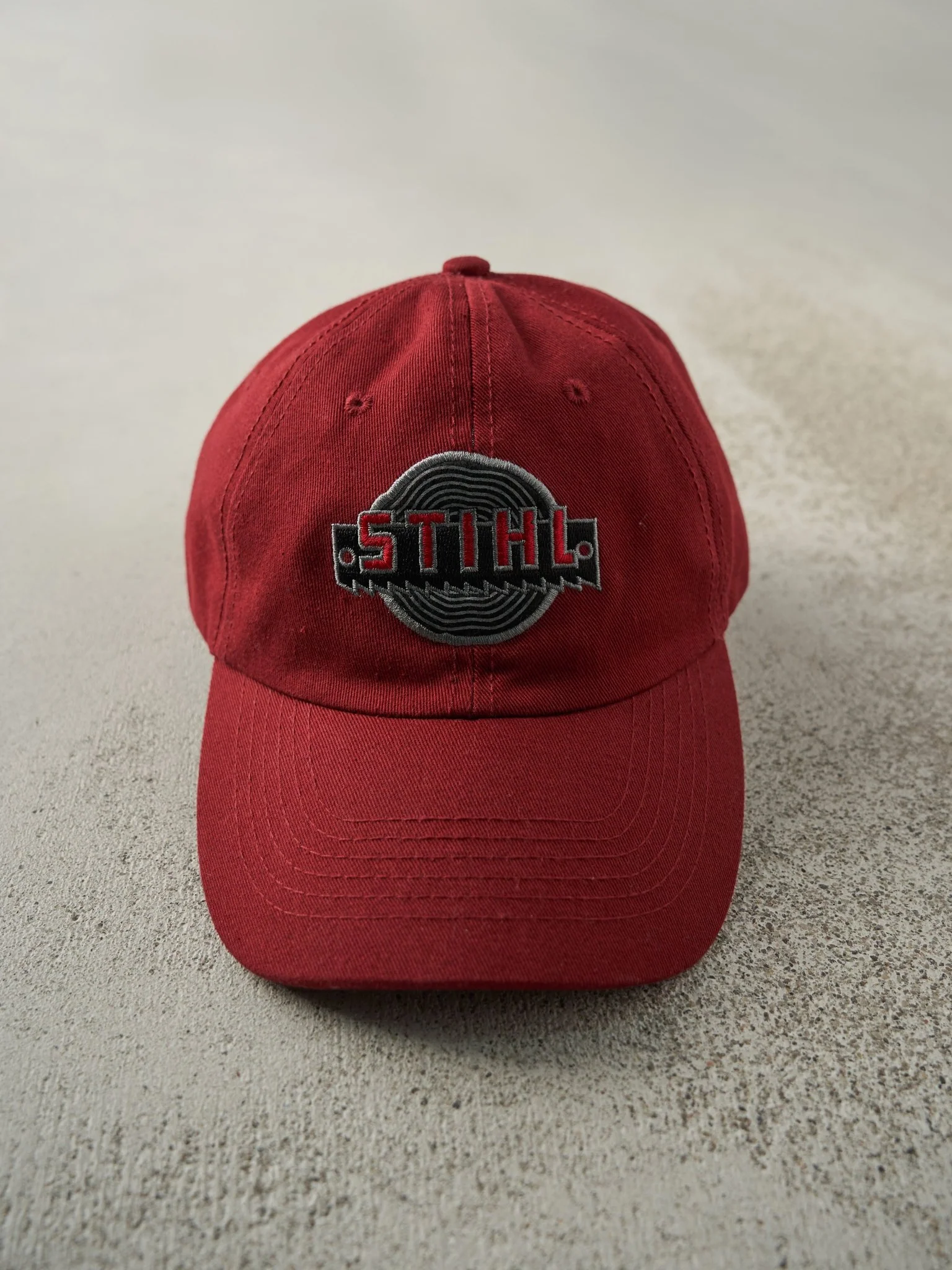 Vintage Y2K Red Stihl Embroidered Velcro Hat