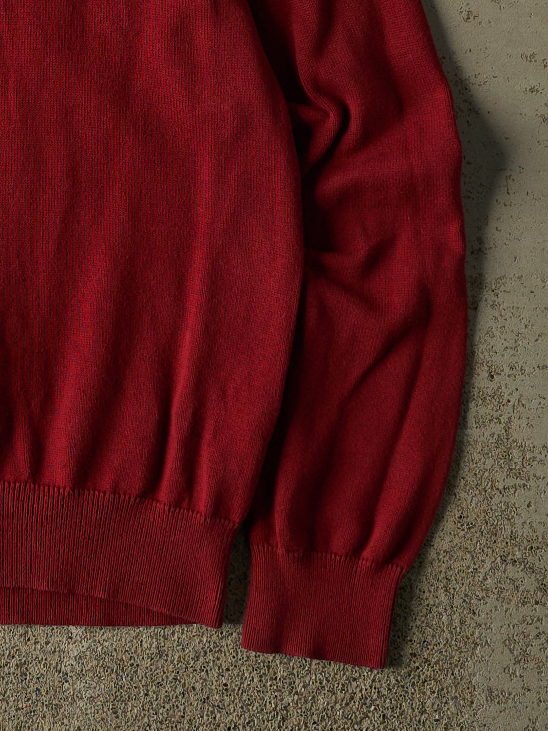 Vintage Y2K Red Tommy Hilfiger Quarter Zip Knit (XS/S) - Image 4