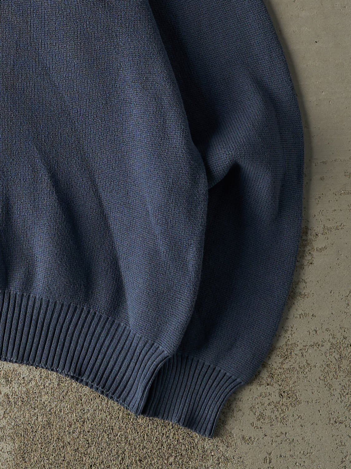 Vintage Y2K Slate Blue Old Navy Striped Knit (S/M) - Image 4