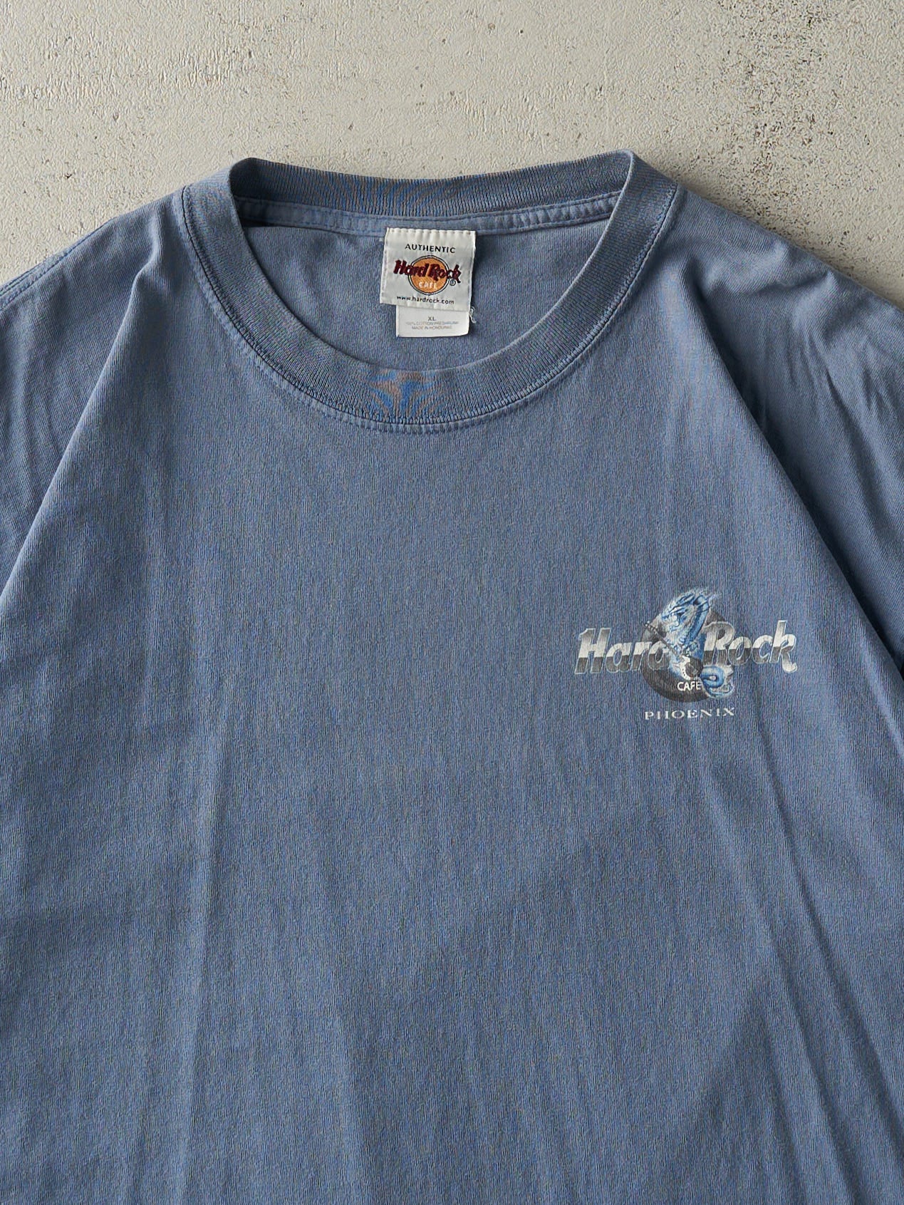 Vintage Y2K Slate Blue Phoenix Hard Rock Cafe Tee (L) - Image 3