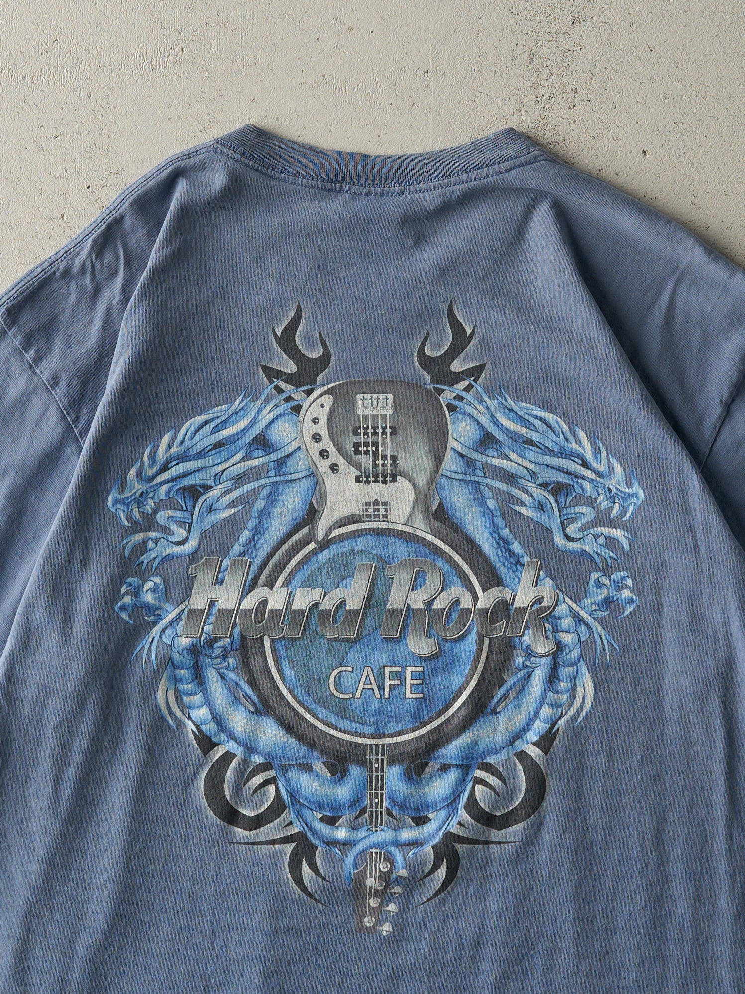 Vintage Y2K Slate Blue Phoenix Hard Rock Cafe Tee (L) - Image 4