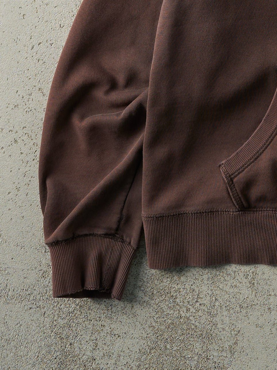 Vintage Y2K Sun Faded Brown Roots Athletics Zip Up Boxy Hoodie (M) - Image 3