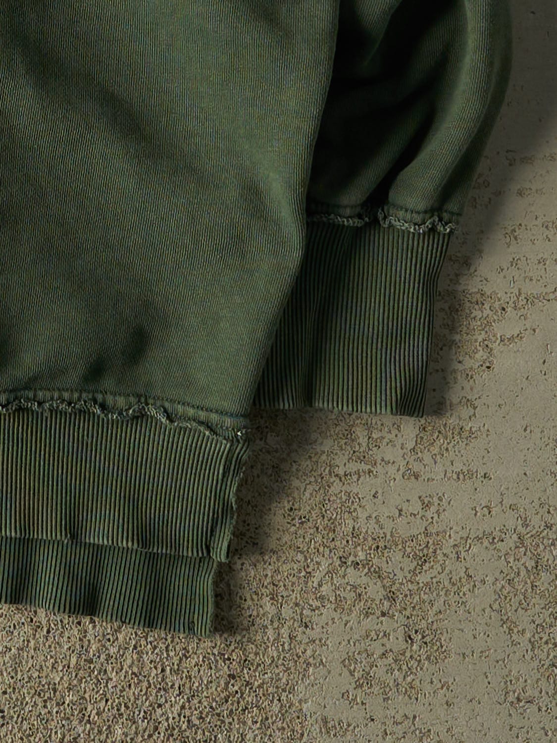 Vintage Y2K Sun Faded Green Blank Crewneck (XXL/XXXL) - Image 4