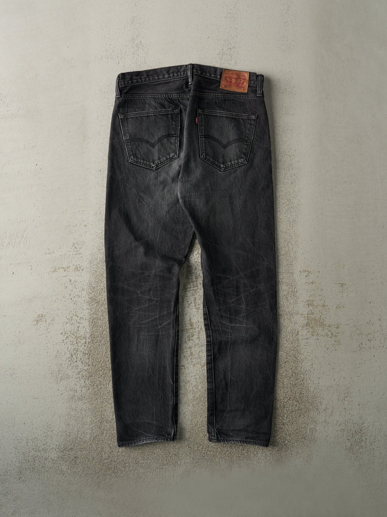 Vintage Y2K Washed Black Levi's 501 Denim Pants (32.5x29.5) - Image 3