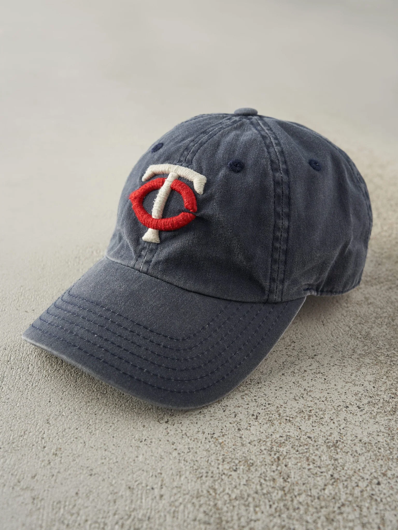 Vintage Y2K Washed Blue Minnesota Twins Strapback - Image 2